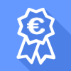 icona prezzi imbattibili - coccarda con euro